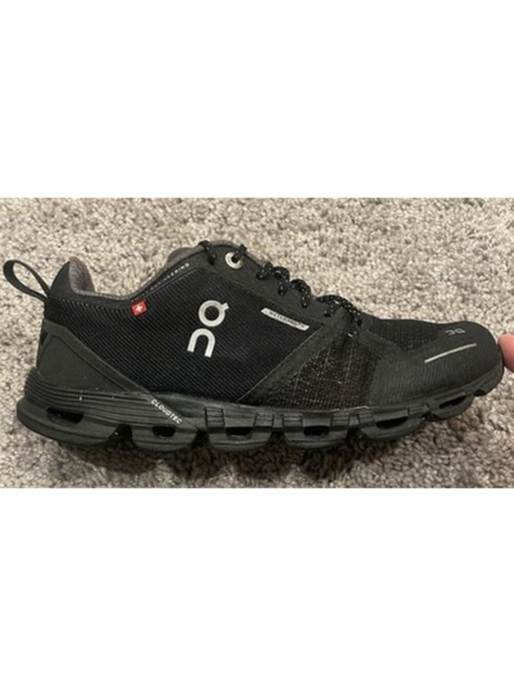 Women's On Cloud 5 Triple Black Waterproof Athletic Running Comfort Size US 6.5